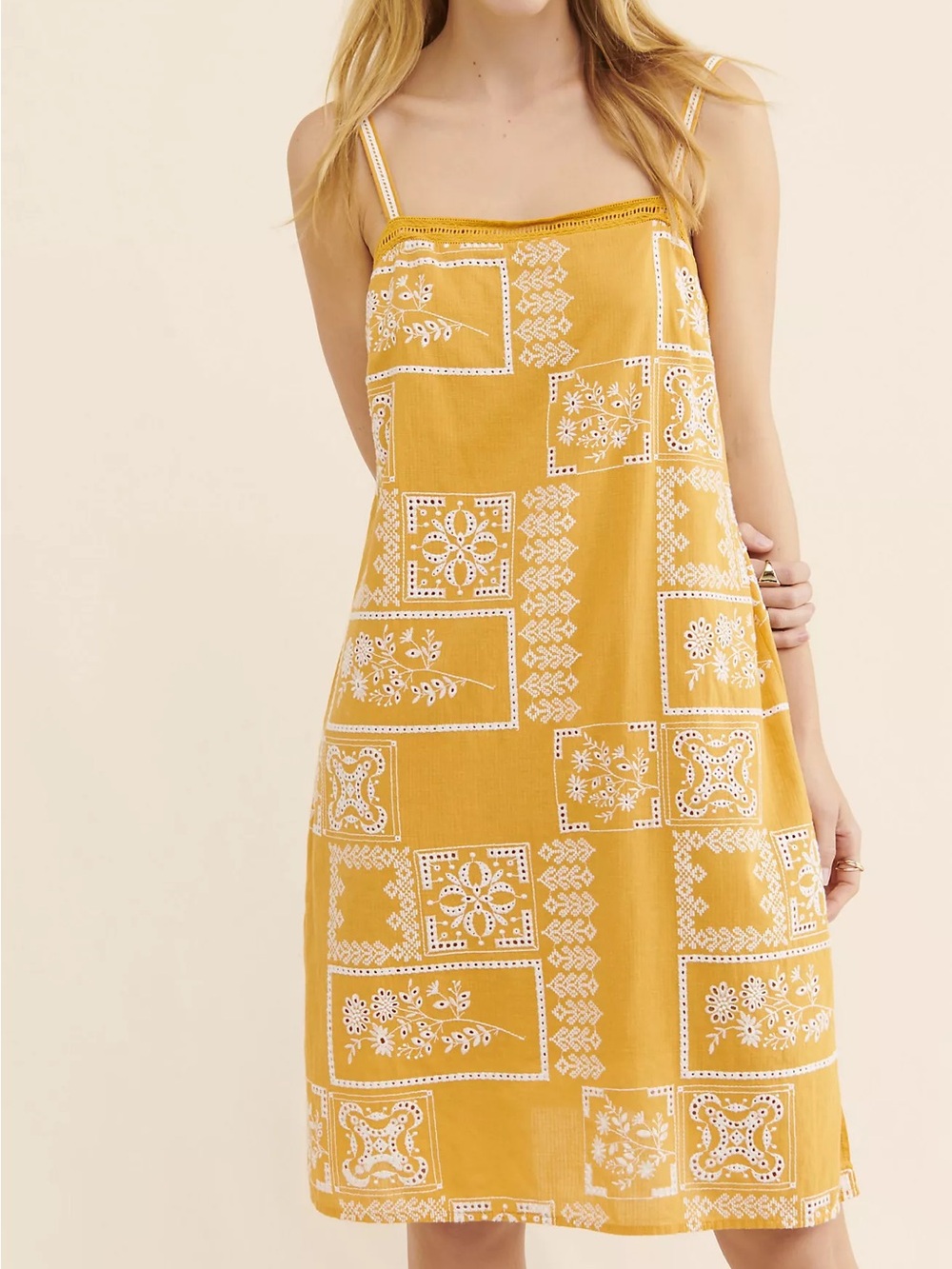 Anthropologie Sibyl Embroidered Dress